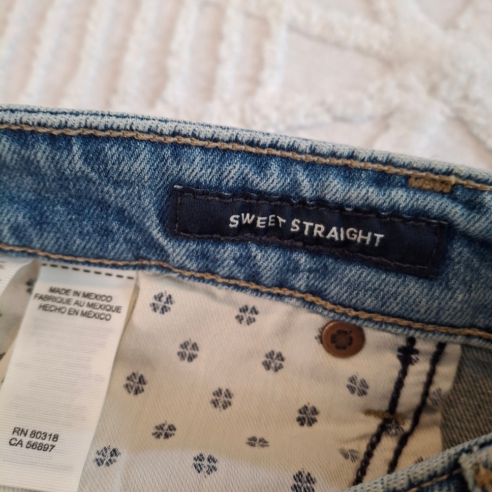 Lucky Brand Sweet Straight‎ Ankle Jeans Womens 8/29 Light Wash Italian Denim NWT - Picture 6 of 11
